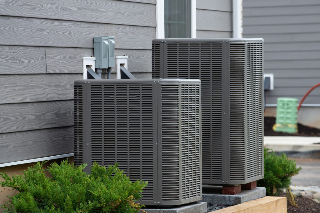 Outdoor home air conditioning units