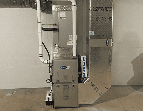 Carrier Gas Furnace Installed by RSC Heating and Air Conditioning
