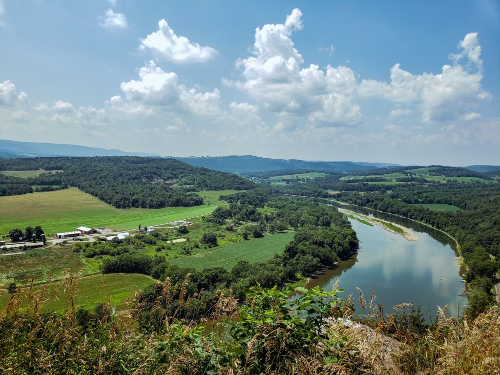 View of rural valley.