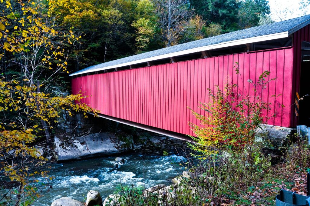 Covered bridge in Pennsylvania.